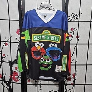 Sesame Street Hockey Jersey Size Medium NWT